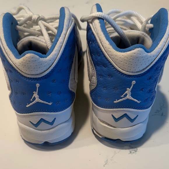 Jordan UNC Custom Blue and White Sneakers - Picture 1 of 3